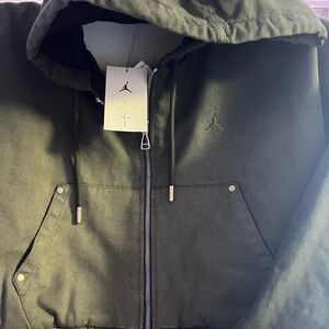 Jordan x Travis Scott Cactus Jack Canvas Jacket - Olive Green (FD9113-325) Small